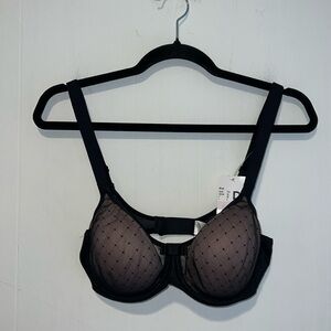 Rosa Faia Eve Black Lace Padded Bra Q11